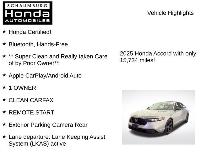 Certified 2025 Honda Accord Sport image 10