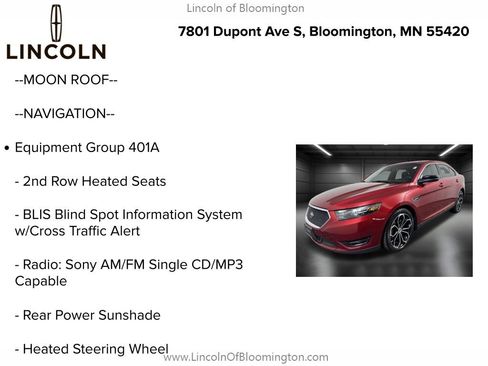 Used 2016 Ford Taurus SHO w/ Equipment Group 401A image 5