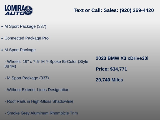 Used 2023 BMW X3 xDrive30i AWD/4WD image 6
