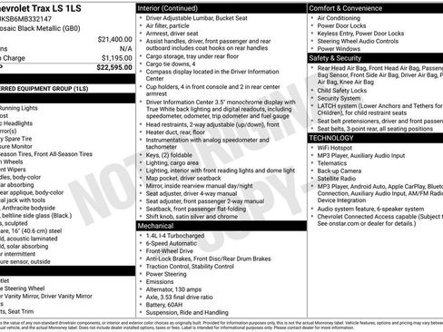 Used 2021 Chevrolet Trax LS FWD image 6