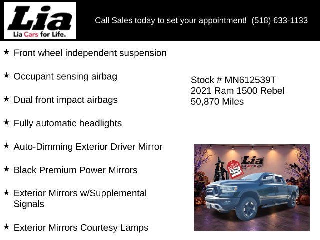 Used 2021 RAM 1500 Rebel w/ Rebel Level 1 Equipment Group AWD/4WD image 30