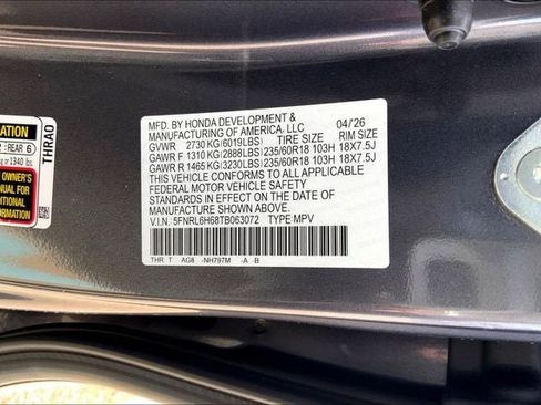 New 2026 Honda Odyssey EX-L image 20