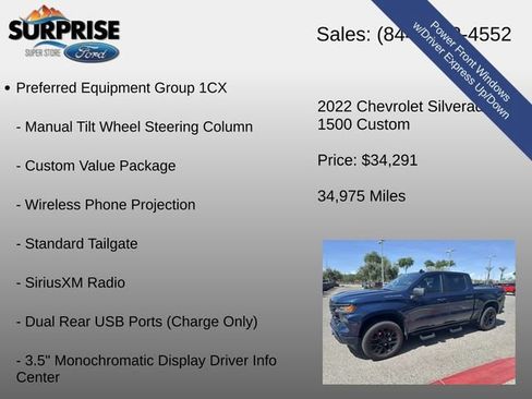 Used 2022 Chevrolet Silverado 1500 Custom AWD/4WD image 21