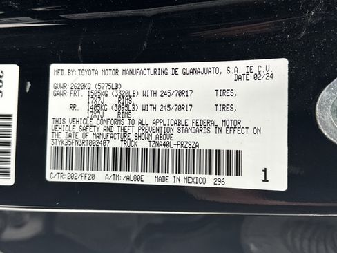 Certified 2024 Toyota Tacoma SR5 image 34