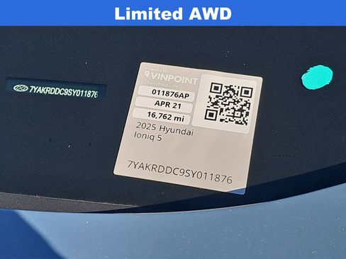 Certified 2025 Hyundai Ioniq 5 Limited AWD/4WD image 25