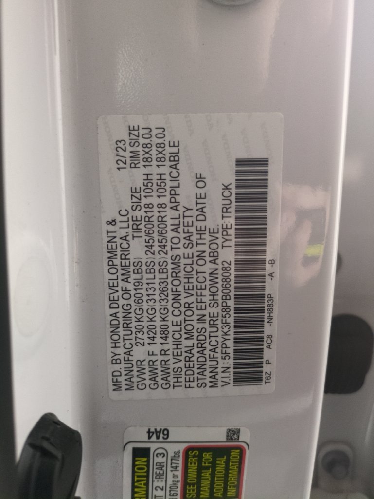 Certified 2023 Honda Ridgeline RTL image 37