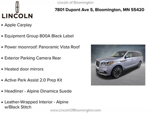 Certified 2022 Lincoln Navigator L Black Label AWD/4WD image 6