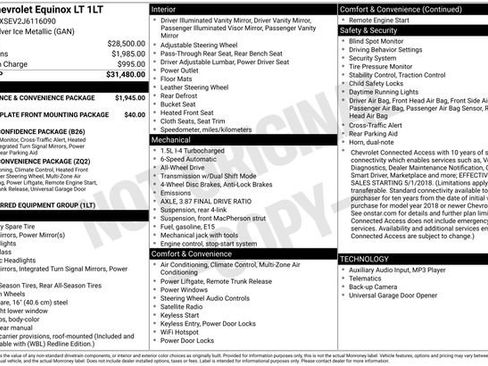 Used 2018 Chevrolet Equinox LT image 2