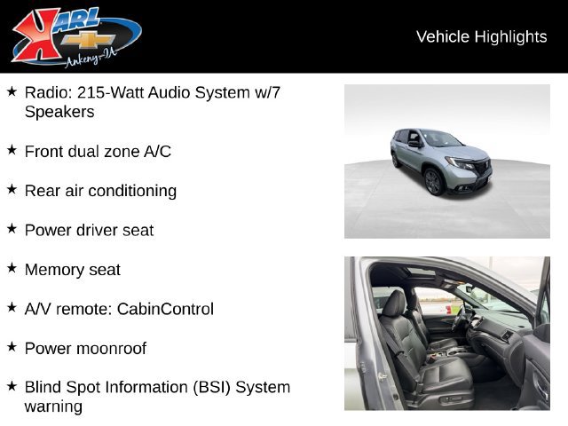 Used 2019 Honda Passport EX-L image 2