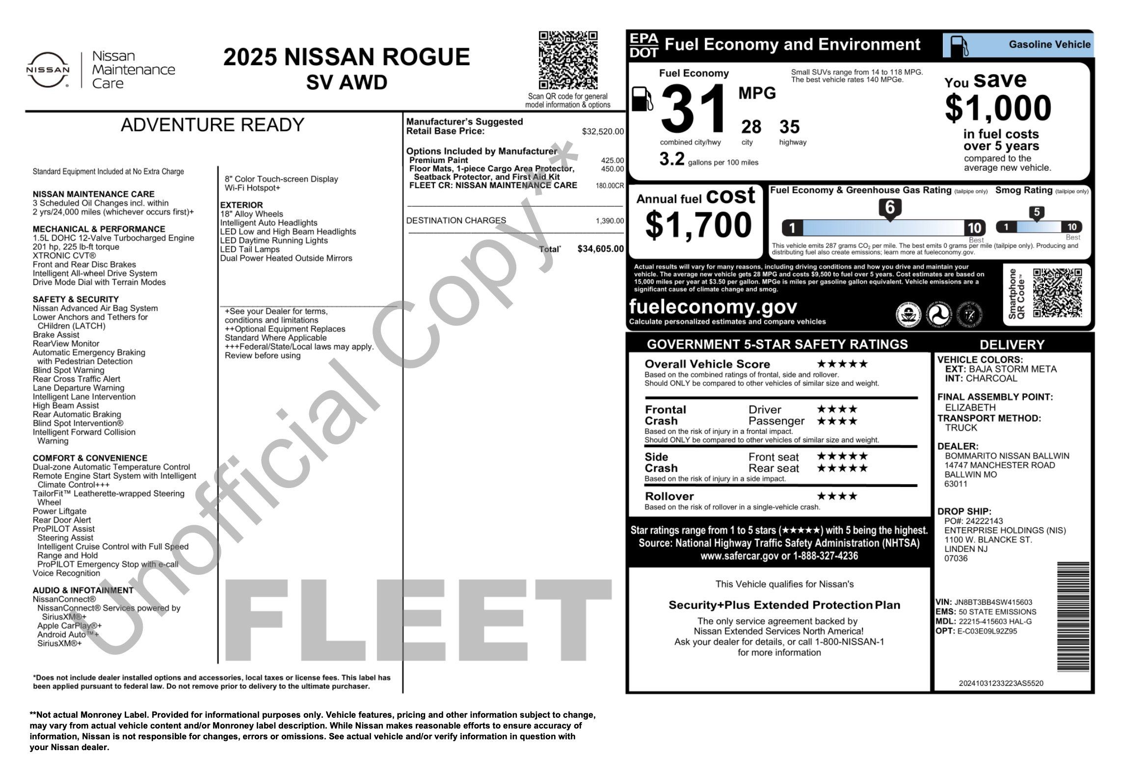 Used 2025 Nissan Rogue SV AWD/4WD image 4