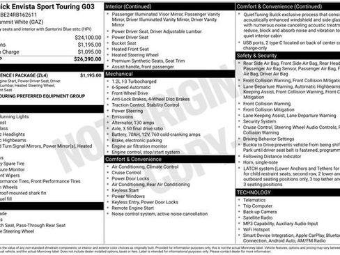 Used 2024 Buick Envista Sport Touring w/ Convenience I Package FWD image 7