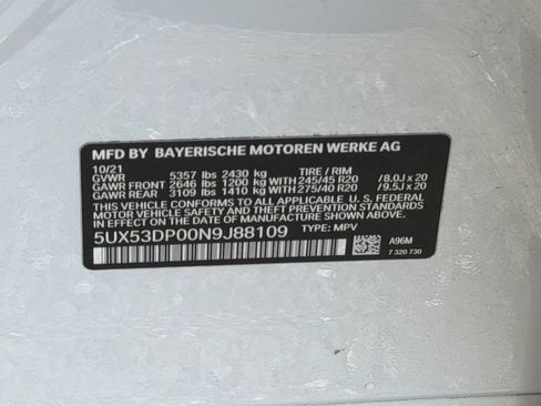 Used 2022 BMW X3 xDrive30i w/ M Sport Package AWD/4WD image 9