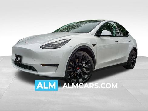 Used 2021 Tesla Model Y Long Range AWD/4WD image 1