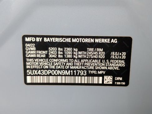 Certified 2022 BMW X3 sDrive30i w/ M Sport Package 2 image 38