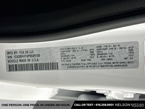 Used 2023 RAM 1500 Limited w/ Body Color Bumper Group AWD/4WD image 34