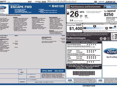 Used 2018 Ford Escape SE w/ SE Sport Appearance Package FWD image 15