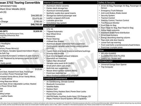 Used 2012 Nissan 370Z Touring w/ Sport Pkg image 9