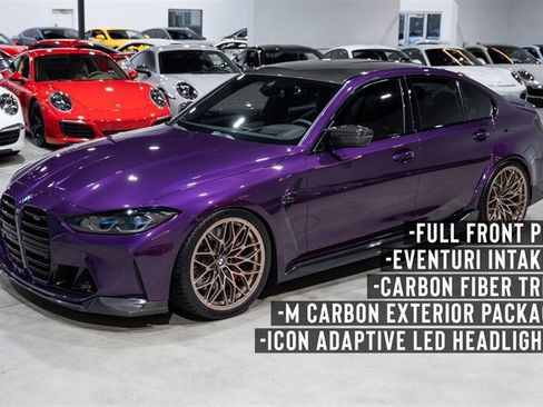 Used 2022 BMW M3 Competition w/ M Carbon Exterior Package RWD image 2