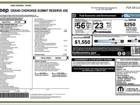 Used 2023 Jeep Grand Cherokee Summit AWD/4WD image 4