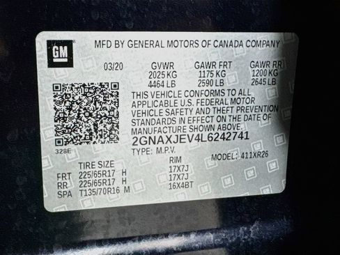 Used 2020 Chevrolet Equinox LT w/ LPO, Floor Liner Package FWD image 29