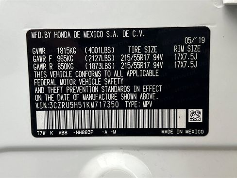 Used 2019 Honda HR-V EX image 35