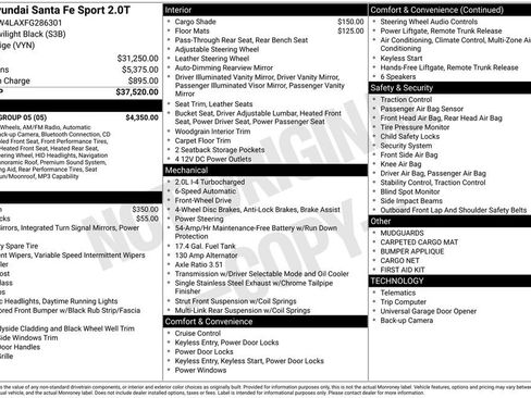 Used 2015 Hyundai Santa Fe Sport 2.0T w/ Option Group 05 image 30