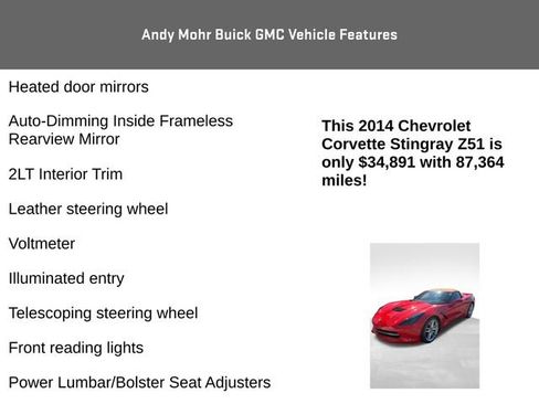 Used 2014 Chevrolet Corvette Stingray Convertible w/ 2LT Preferred Equipment Group image 13