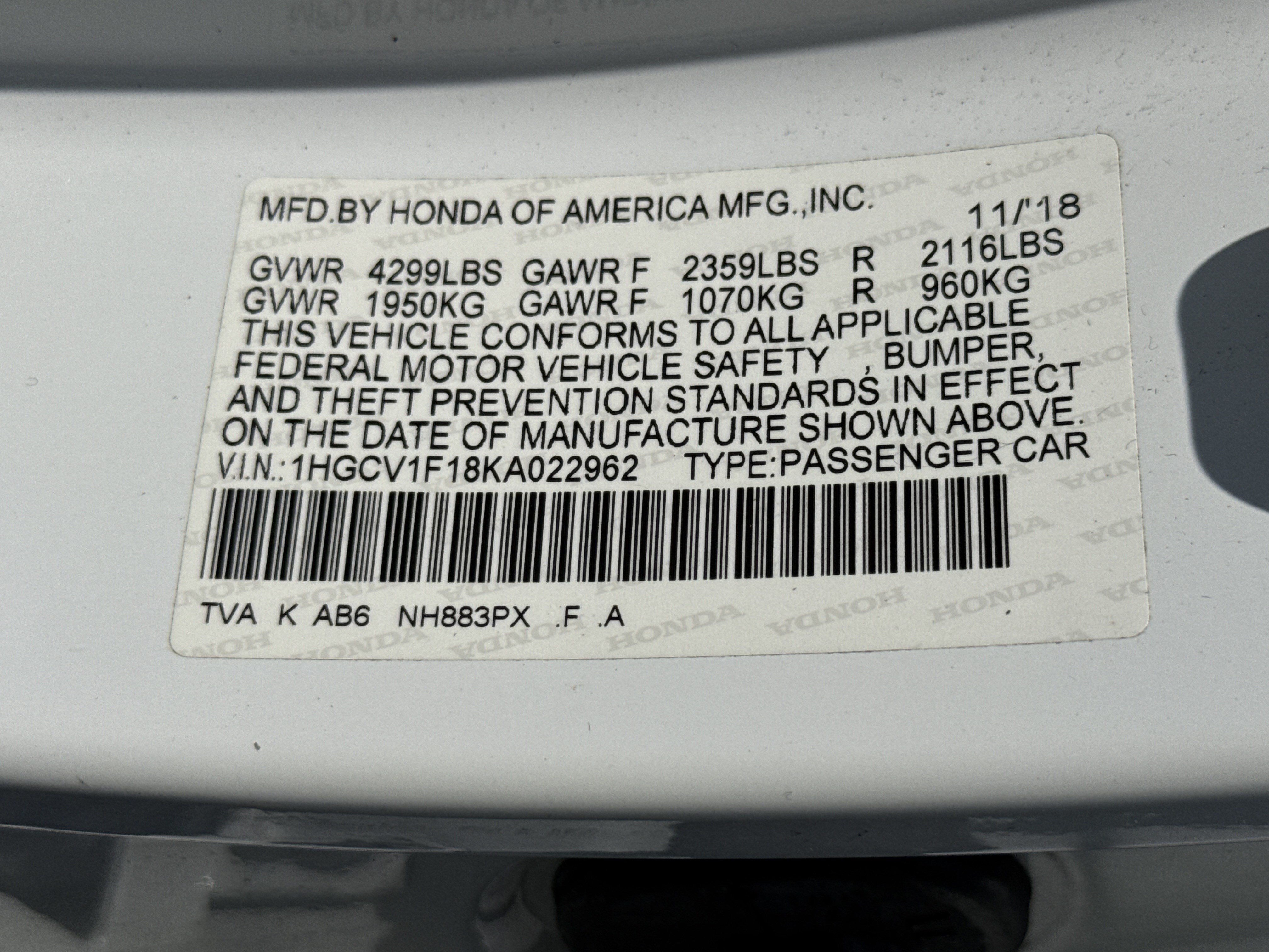 Used 2019 Honda Accord LX image 30