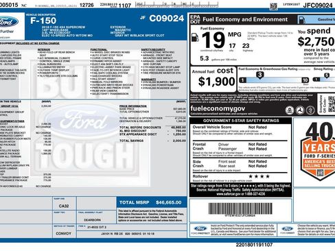 Used 2018 Ford F150 XL w/ Equipment Group 101A Mid AWD/4WD image 46
