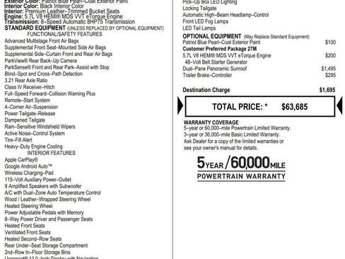 Used 2021 RAM 1500 Limited image 9