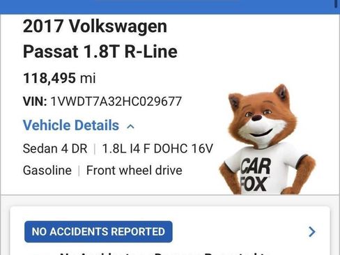 Used 2017 Volkswagen Passat 1.8T R-Line w/ R-Line Lighting Package FWD image 2