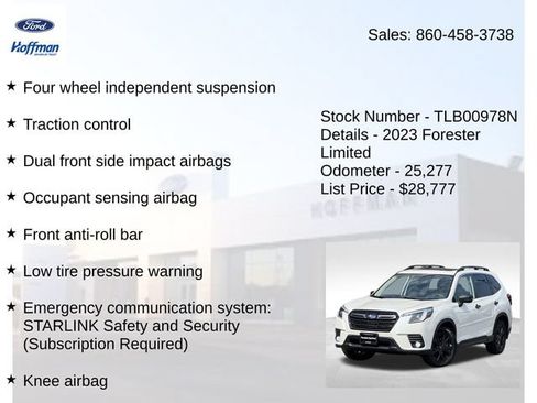 Used 2023 Subaru Forester Limited AWD/4WD image 20