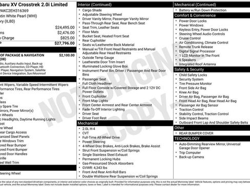Used 2014 Subaru Crosstrek 2.0i Limited image 3