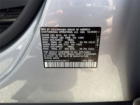 Used 2021 Volkswagen Atlas SE image 33