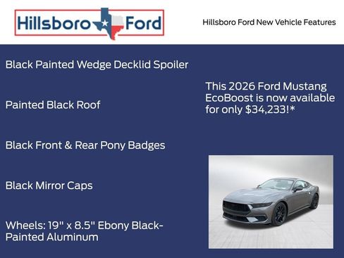 New 2026 Ford Mustang Coupe w/ Mustang Nite Pony Package image 9