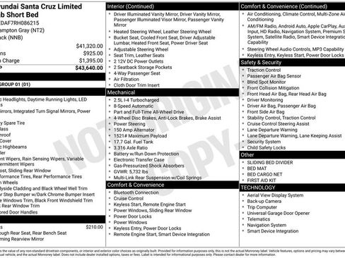 Certified 2024 Hyundai Santa Cruz Limited AWD/4WD image 6