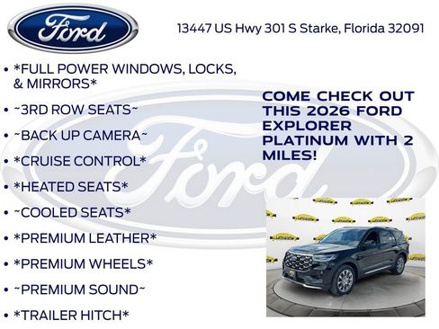 New 2026 Ford Explorer Platinum image 10