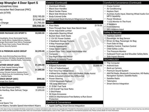 Used 2023 Jeep Wrangler Unlimited Sport AWD/4WD image 39