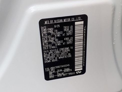 New 2026 INFINITI QX80 4WD w/ Sport Exterior Package image 36