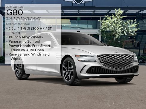 New 2027 Genesis G80 2.5T Advanced AWD/4WD image 3