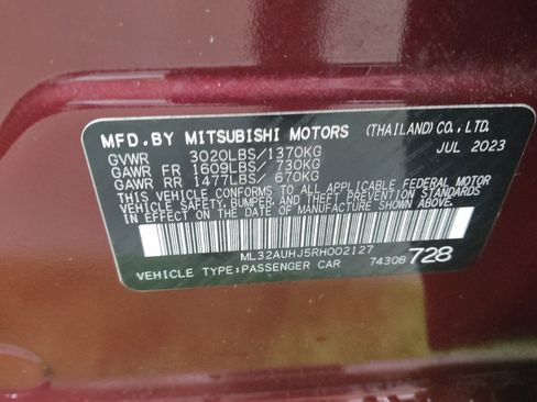 Used 2024 Mitsubishi Mirage ES FWD image 33