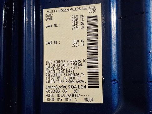 Used 2021 Nissan Maxima 3.5 SV w/ Floor Mat Group image 26