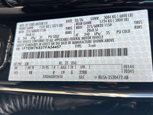 New 2026 Ford F150 Platinum RWD image 55