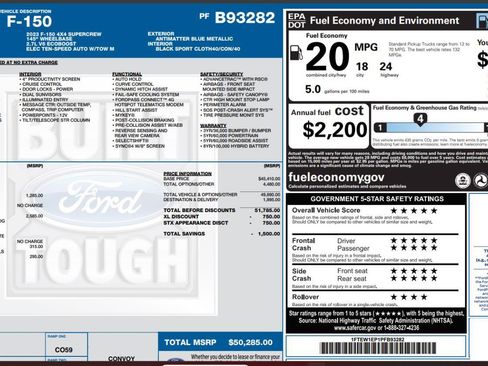 Used 2023 Ford F150 XL w/ STX Appearance Package AWD/4WD image 4
