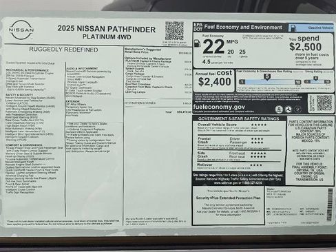 New 2025 Nissan Pathfinder Platinum image 47