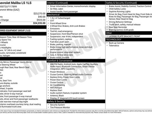 Used 2020 Chevrolet Malibu LS FWD image 10