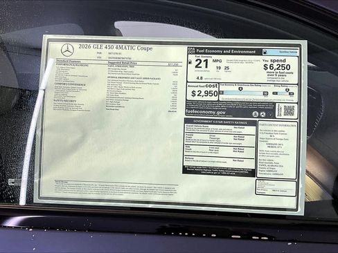New 2026 Mercedes-Benz GLE 450 4MATIC Coupe image 18