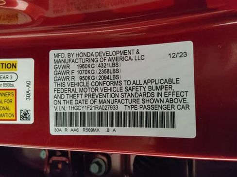 Used 2024 Honda Accord LX image 42