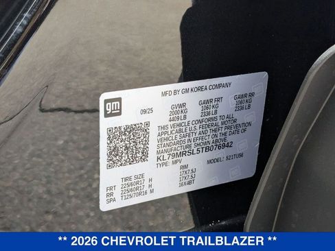 New 2026 Chevrolet TrailBlazer LT w/ LT Cold Weather Package image 34
