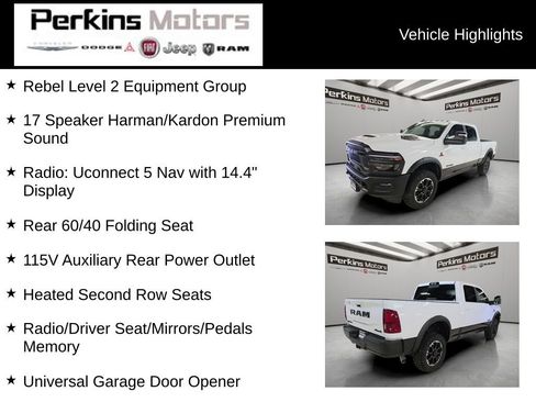 New 2026 RAM 2500 Rebel w/ Rebel Level 2 Equipment Group AWD/4WD image 7